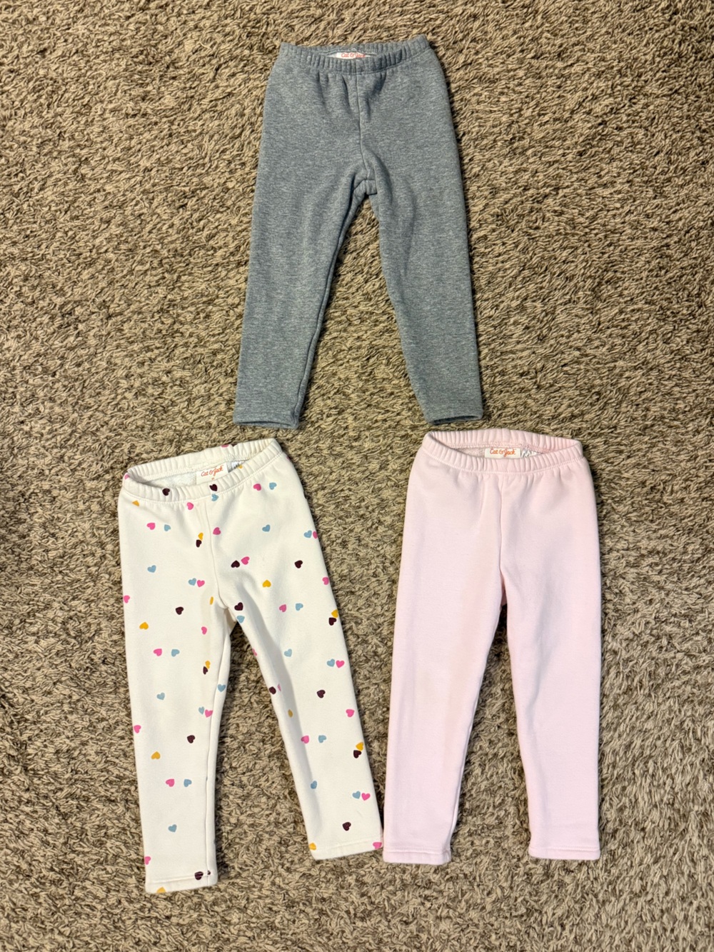 Cat & Jack Toddler Girls' Fleece Leggings Bundle